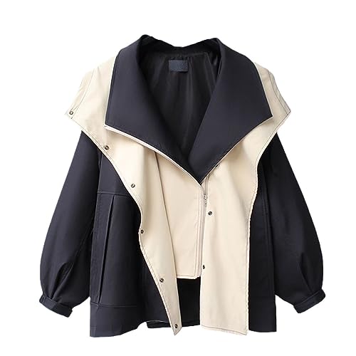 Frühling Und Herbst Frauen Mid-Länge Trenchcoat Mit Kapuze Zipper Lose Jacke Koreanische Version Mode von Pegsmio