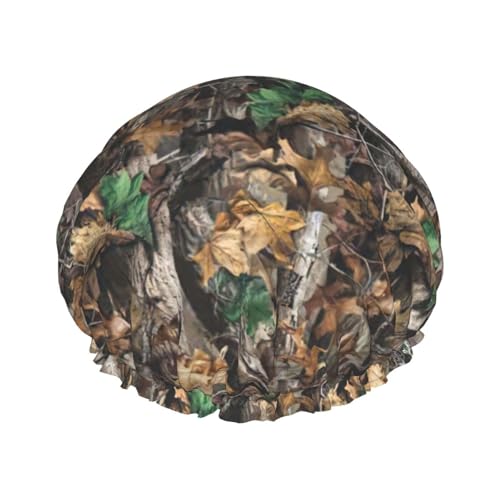 Cold Tree Camouflage Print Soft Shower Cap for Women, Reusable Environmental Protection Hair Bath Caps Cold Tree Camouflage Print Soft Shower Cap for Women, Reusable Environmental Protection Hair Bath Caps von Peiyeety