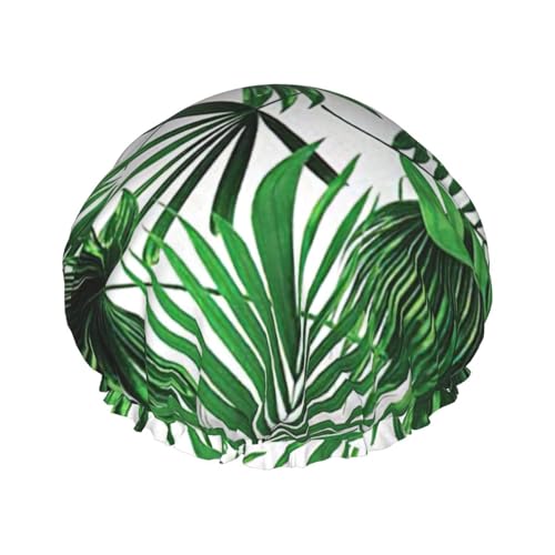 Palm Tree. Print Shower CapSoft,Reusable, Double WaterproofBath Hat Women,Breathable, von Peiyeety