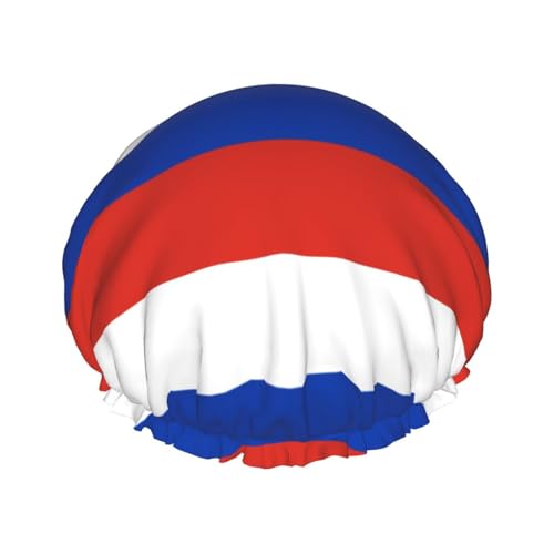 Russian flag Print Soft Shower Cap for Women, Reusable Environmental Protection Hair Bath Caps von Peiyeety