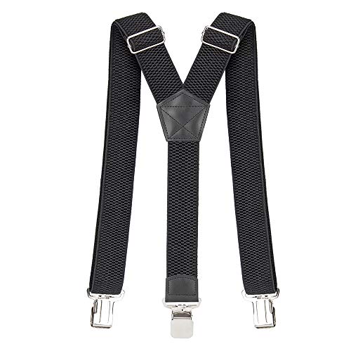 Pejoye Hosenträger für Herren Breit 4 cm Y Förmige mit Extra Starken Metall Clips Durable Elastic Verstellbare Einheitsgröße für Männer und Damen von Pejoye