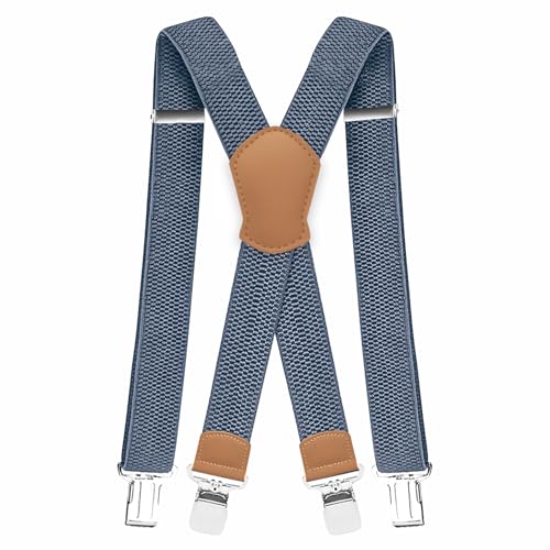 Pejoye Hosenträger für Herren Breit mit Extra Starken Metall Clips Durable Elastic Verstellbare Einheitsgröße für Männer und Damen von Pejoye