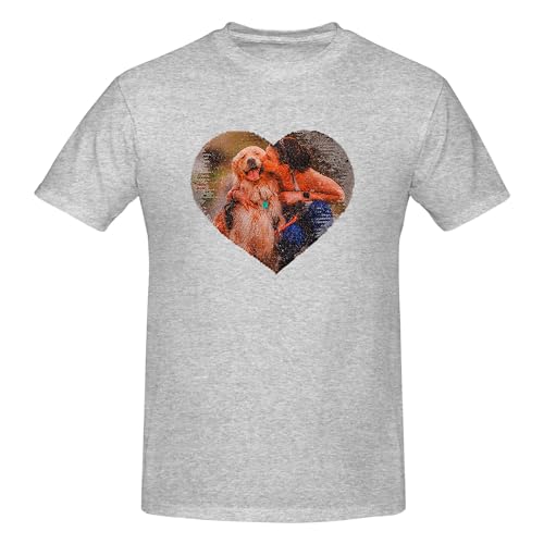 Personalisierte Foto T-Shirt Flip Pailletten Shirt benutzerdefinierte Reversible Herz Pailletten Shirt Paare Jahrestag Herz T-Shirt, Valentine Shirts für Frauen, Geschenk für Valentinstag von Pekdi