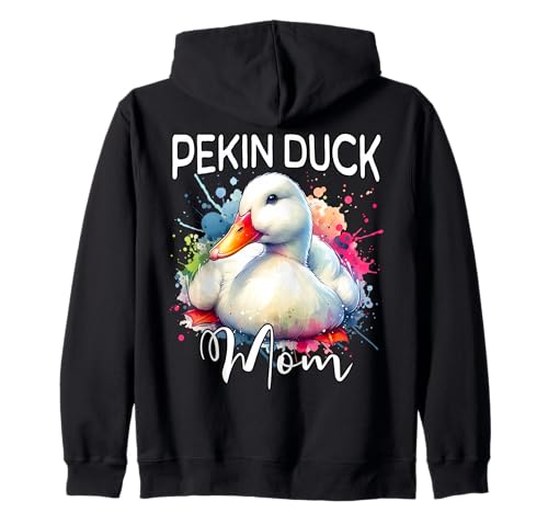 Pekin Duck Mom Pekingente Mama Kapuzenjacke von Pekingente Mama Für Damen