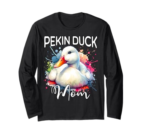 Pekin Duck Mom Pekingente Mama Langarmshirt von Pekingente Mama Für Damen