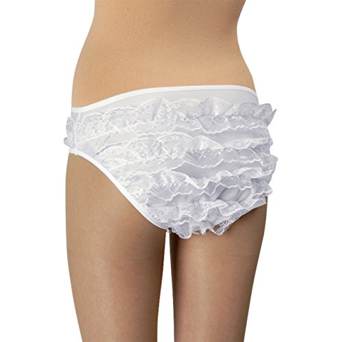 Peko Tanzmariechen Rüschenhöschen Weiß Garde RÜSCHENSLIP Gr.98-44/46 (36-38) von Peko