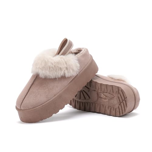 Hausschuhe Damen Plüsch Plateau Pantoffeln, Winterschuhe Boots Damen, Winter Stiefeletten mit Gefüttert Warm Winterstiefel Flach Stiefel, Mode Bequem Schneeschuhe Kurzschaft Winterboots Schuhe Hausschuhe Damen Plüsch Plateau Pantoffeln, Winterschuhe Boots Damen, Winter Stiefeletten mit Gefüttert Warm Winterstiefel Flach Stiefel, Mode Bequem Schneeschuhe Kurzschaft Winterboots Schuhe von Pelbiuqik