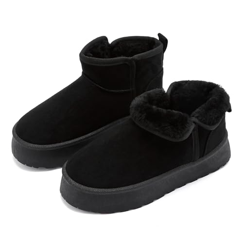 Pelbiuqik Schneeschuhe Boots Women Winter Snow Shoes, Winterstiefel Damen Bequeme Gefütterte Winterboots, Schwarz, EU 41 Pelbiuqik Schneeschuhe Boots Women Winter Snow Shoes, Winterstiefel Damen Bequeme Gefütterte Winterboots, Schwarz, EU 41 von Pelbiuqik