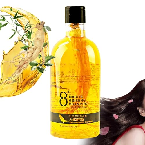 8 Minute Ginseng Shampoo - Ginseng Extract Root Nourishing Shampoo,Botanical Extracts Gently Nourish Hair,Anti-Hair Loss Shampoo for Men & Women,Restore Smooth Soft Hair (1 Pcs) von Pelinuar