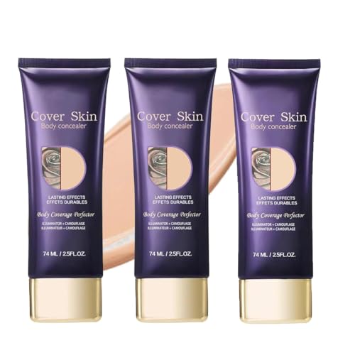 All Over Complexion Perfector,Body Coverage Perfector, Tattoo Cover up Makeup Waterproof, Tattoo Foundation Cover Up,Body Perfector Skin Coverage,Transfer-Resistant & Long Last (3 Pcs) von Pelinuar