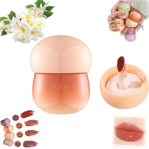 Blurring Pudding Pot Lip,Pudding Glow Lip Balm, Smooth Lip Gloss for Nourished,Non-Sticky Glossy Tinted Lip Balm Makeup,Long-Lasting Waterproof and Non-Sticky Brilliant Color (#4) von Pelinuar