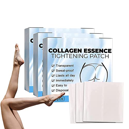 Collagen Essence Tightening Patch, Skinnier Anticellulite & Tightening Thigh Patch,Contouring Shaping Firming Body Patch,Lazy Thigh Shaping Sticker, Instantly Firming Thigh Patch (30 Pcs) von Pelinuar