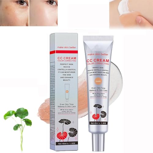 Color Correcting CC Cream,Korean Color Changing CC Cream,Color Adapting Cc Cream,Korean Cc Cream Foundation,Even Skin Tone Makeup and Skin Care (Dark Color, 1 Pcs) von Pelinuar