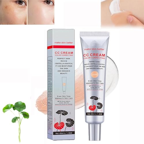 Color Correcting CC Cream,Korean Color Changing CC Cream,Color Adapting Cc Cream,Korean Cc Cream Foundation,Even Skin Tone Makeup and Skin Care (Light Color, 1 Pcs) von Pelinuar