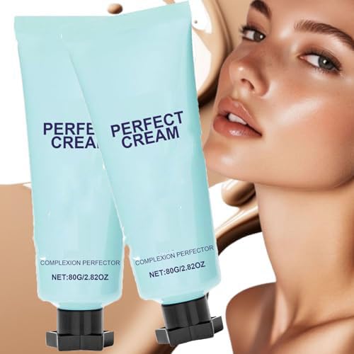 Cream All-Over Complexion Perfector,Long-Lasting Cc Cream Foundation,Hydrating Full Coverage Concealer,Improves Uneven Skin Tone (2 Pcs) von Pelinuar