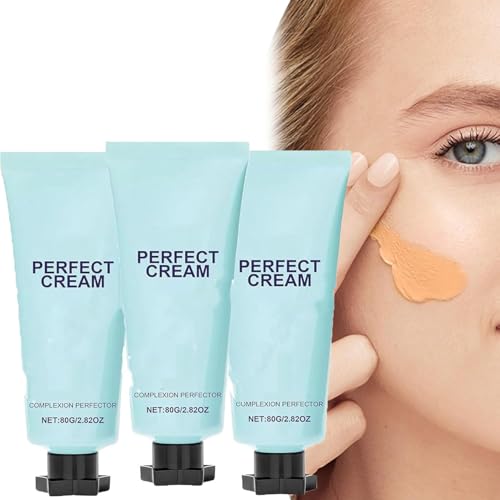 Cream All-Over Complexion Perfector,Long-Lasting Cc Cream Foundation,Hydrating Full Coverage Concealer,Improves Uneven Skin Tone (3 Pcs) von Pelinuar