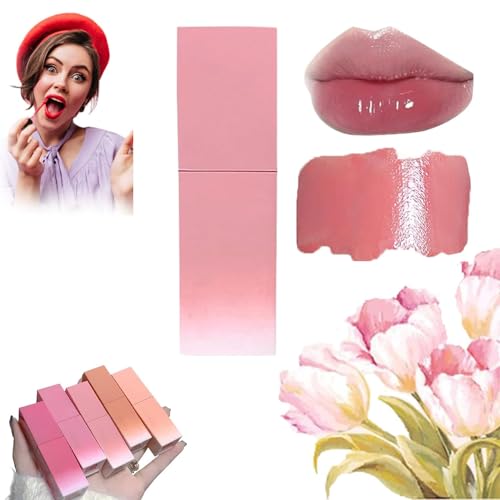 Water Glow Lip Tint 5 color,Mini Hydrating Lip Gloss,Mini Lip Jelly Liquid Lipstick,Long Lasting Moisturizing Lip Oil Gloss Lip (#2) von Pelinuar