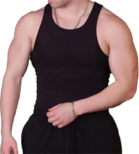 Ekko Beaters, Ekkovision Tank Tops Men,Muscle Tank Shirts for Men,Workout Shaper Vest Compression Abs Abdomen Undershirts,Sleeveless Gym Compression Shirt Tops (Black, M) von Pelinuar