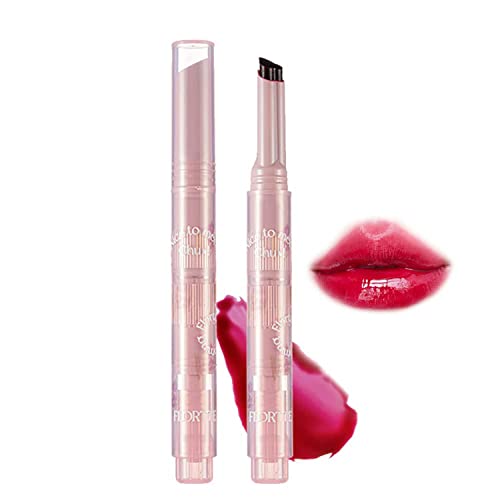 Florette Jelly Lippenstift, Flortte Nice to Meet Chu Jelly Lippenstift Herzform Plumping Water Gloss Lipgloss Feuchtigkeitsspendende Sweet Lip Glaze (010#) von Pelinuar