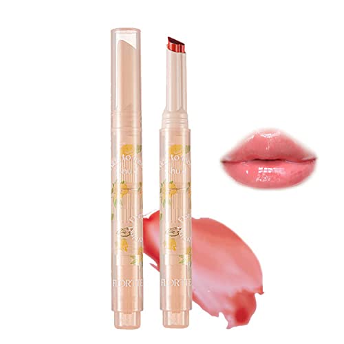 Florette Jelly Lipstick, Flortte Nice to Meet Chu Jelly Lipstick Heart Shape,Plumping Water Gloss Lip Gloss Moisturizing Sweet Lip Glaze (05#) von Pelinuar