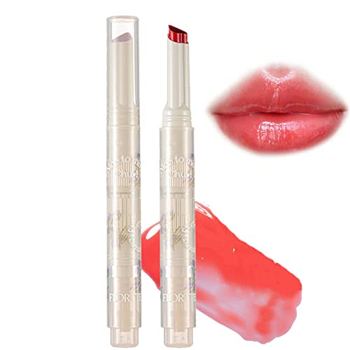 Florette Jelly Lipstick, Flortte Nice to Meet Chu Jelly Lipstick Heart Shape,Plumping Water Gloss Lip Gloss Moisturizing Sweet Lip Glaze (06#) von Pelinuar