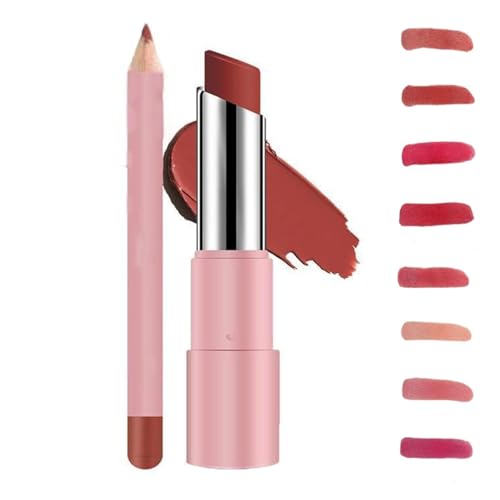 Genli Glaze Oil Balm,Genli Lip Balm,Long-Lasting Waterproof Matte Lipstick Set,Long-Lasting Moisturizing Smooth Shine Balms,Non-Stick Lipstick (02#) von Pelinuar