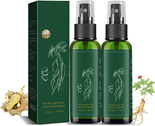 KORTIN Red Ginseng Haar-Regenerationsspray,Hyungang Korea Ginseng Haarnachwachs-Serum Spray,Kräuterhaarwachstumssensor,Haarnachwachs-Essenz für Damen&Herren,Schnelles Nachwachsen der Haare (2 Pcs) von Pelinuar