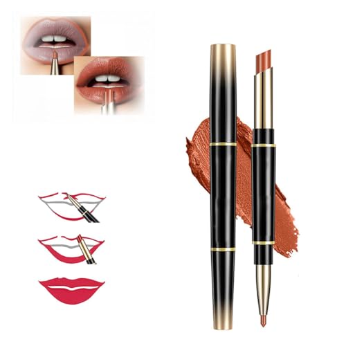 Retrospecti Lipstick,Double Ended Lipstick Automatic Lip Liner Matte Waterproof Non-fading Non-stick Lipstick,2-in-1 Waterproof Lipstick Lip Liner, Double Ended Lipstick and Lip Liner (11#) von Pelinuar
