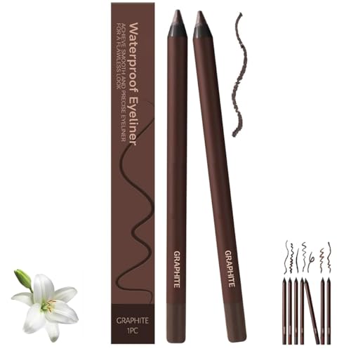 Roadtheside Eyeliner,24 Hr Waterproof Eyeliners Duo Sharpenable Eye Pencil,Roadtheside Plum Eyeliners,Long-Lasting No Smudging,Fading, Smooth and Easy to Color (Graphite*2) von Pelinuar