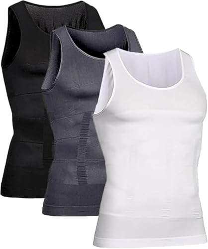 Shaperluv for Men, 2025 New Shaperluv Tank 2.0 Mens Big and Tall, Guys Compression Body Shaper Tummy Vest,Athletic Quick Drying Compression Shaper Vest,Shaper Luv Tank for Men (Mixed, XXL) von Pelinuar