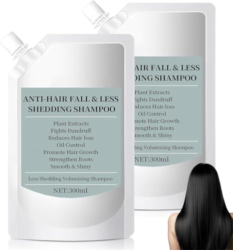 Tricholoy Anti-Hair Fall & Less Shedding & Volumizing Shampoo, With Biotin & Promotes Hair Growth,Nature Shampoo Oil Control Calming & Strengthens Hair for Women and Men (2 Pcs) von Pelinuar