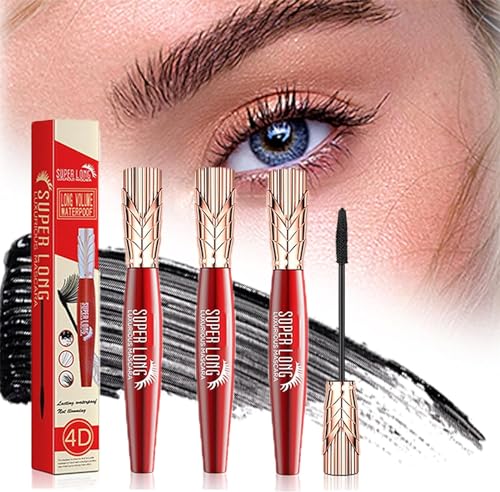 Yanquina Mascara - Yanqina Super Long Mascara,4D Waterproof and Sweat Proof Mascara,Super Long Luxurious Mascara,Instant Volumizing Mascara (3 Pcs) von Pelinuar