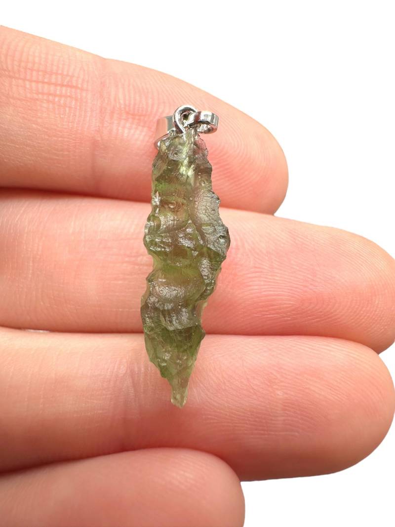 Moldavit Anhänger 1, 1G von PeltramMinerals