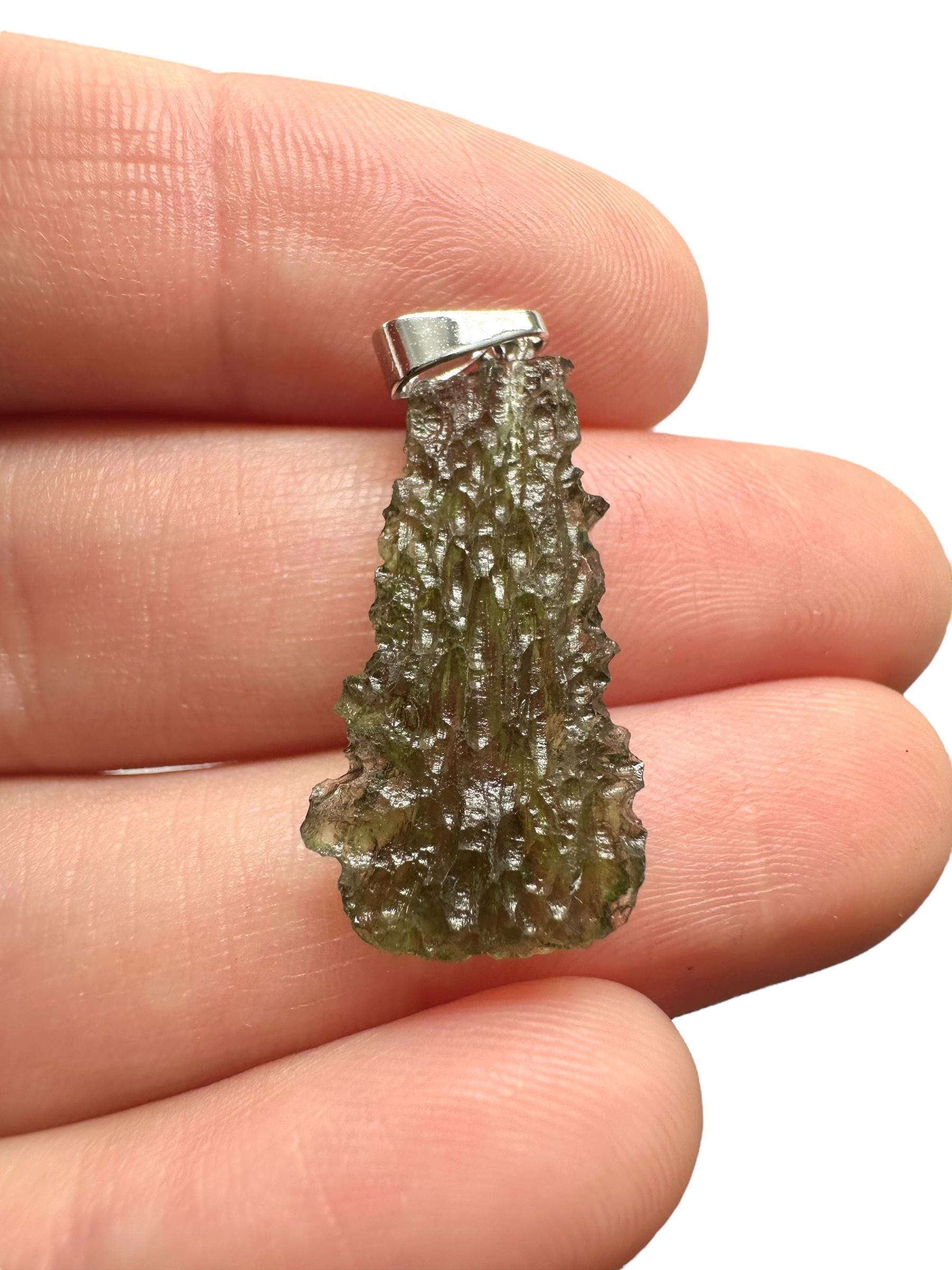 Moldavit Anhänger 1, 3G von PeltramMinerals