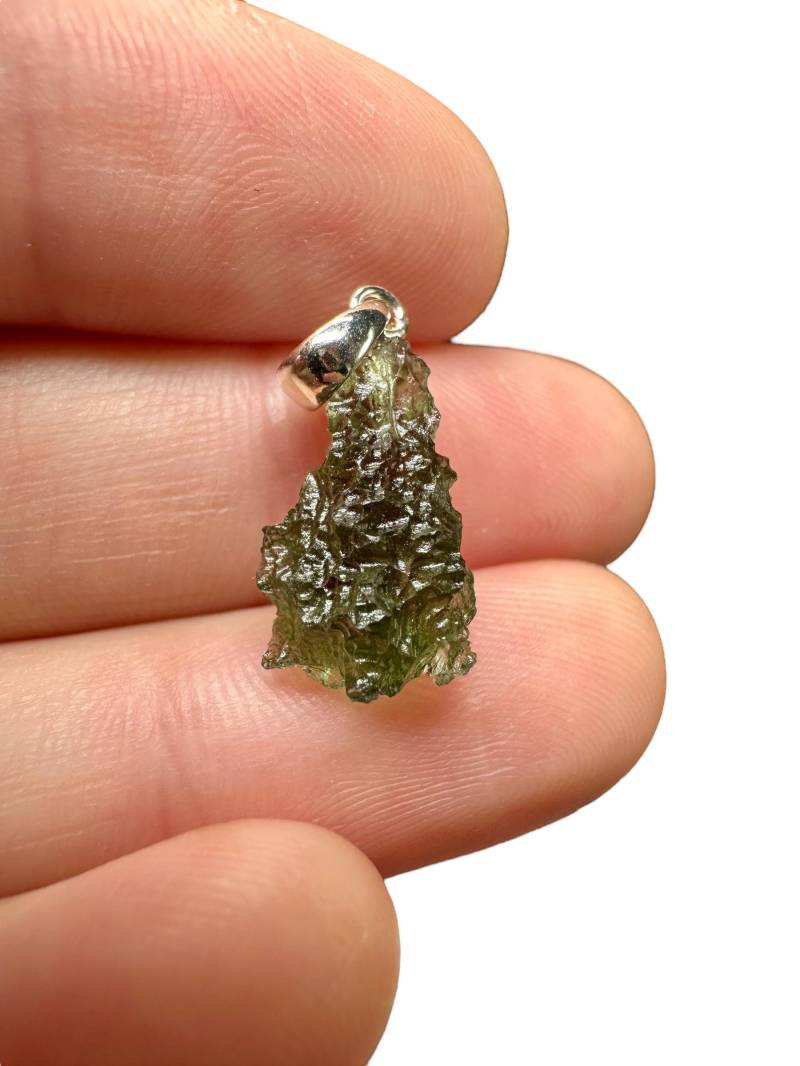 Silber Moldavit Anhänger 1, 1G Silber Moldavit Anhänger 1, 1G von PeltramMinerals