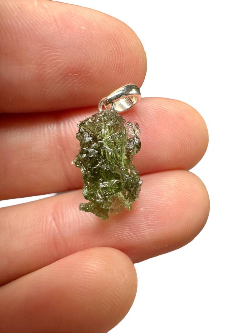 Silber Moldavit Anhänger 1, 1G Silber Moldavit Anhänger 1, 1G von PeltramMinerals