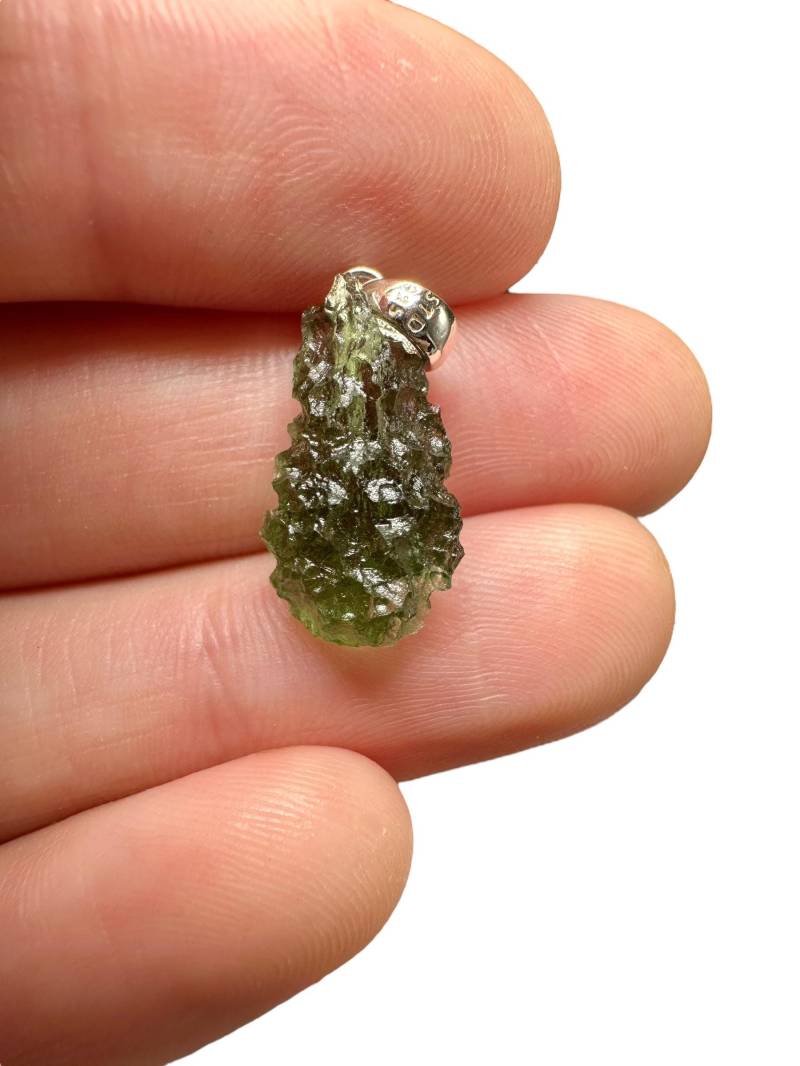 Silber Moldavit Anhänger 1, 3G Silber Moldavit Anhänger 1, 3G von PeltramMinerals