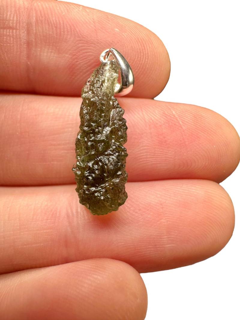 Silber Moldavit Anhänger 1, 3G Silber Moldavit Anhänger 1, 3G von PeltramMinerals