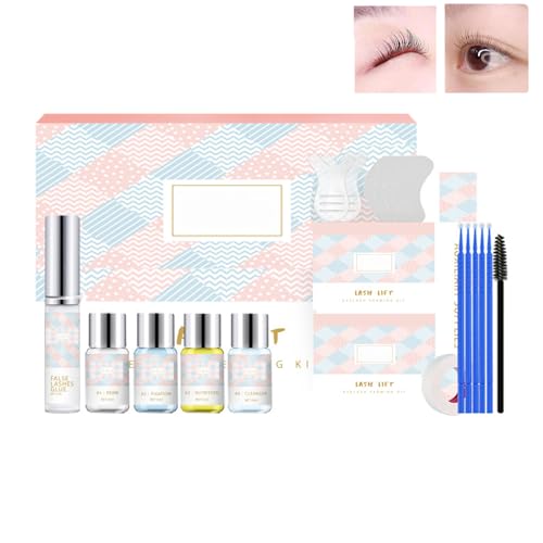 Pemarlis Wimpernlifting Set,Wimpern Dauerwellen Set,Starter Kit, Wimpernwelle, Wimpernlaminierung,Für den DIY Salon,Muttertag,Partys,Semi-Permanent Curling Dauerwelle Welle Eyelash Perm Kit von Pemarlis