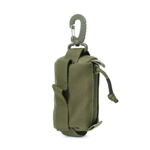 Peminkoo Outdoor Schnalle Tasche Militär Armee Kleine Tasche Werkzeuge Pack Taktische Schlüssel Brieftaschen Halter Münze Geldbörsen Beutel Schlüsselanhänger Reißverschluss Fall (Green) von Peminkoo
