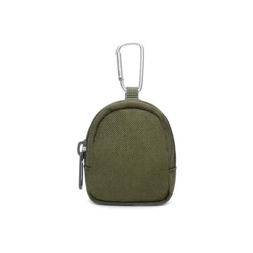 Peminkoo Taktische Tasche, Schlüsseletui, Herren, Münzgeldbörse, Tasche, Schlüsselanhänger, Reißverschlusstasche, Outdoor-Schlüsseltasche, CP, Taschen-Organizer (Green) von Peminkoo