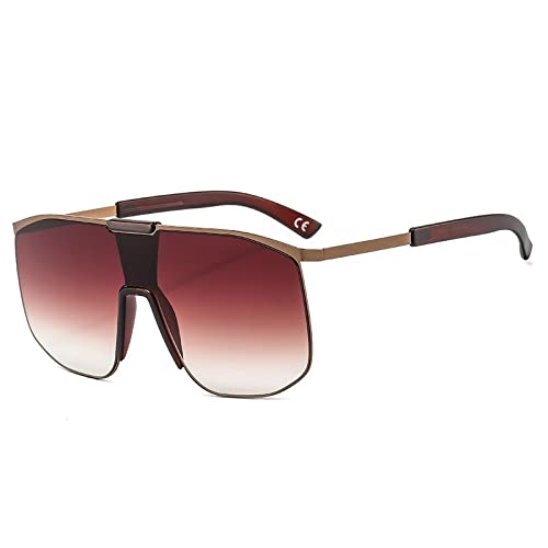 PenKee Einteilige quadratische Sonnenbrille für Damen, Vintage-Sonnenbrille für Herren, Retro-Brille von PenKee