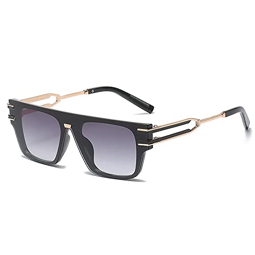 PenKee Einteilige quadratische Sonnenbrille für Damen, unregelmäßige Sonnenbrille, Herren-Brille von PenKee