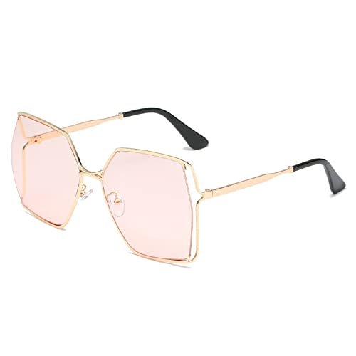 PenKee Luxus Hohle Linse Sonnenbrille Für Frauen Vintage Legierung Übergroße Gradient Sonnenbrille Weibliche Elegante Shades von PenKee