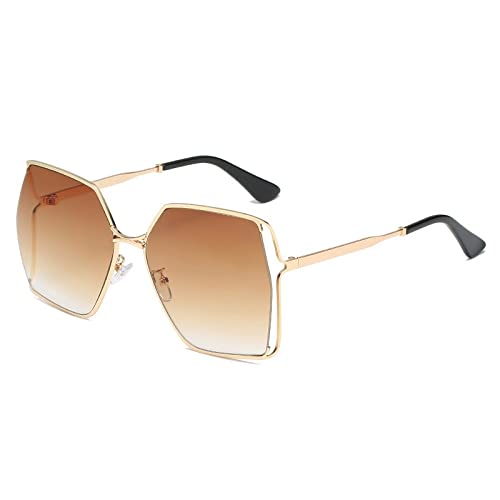 PenKee Luxus Hohle Linse Sonnenbrille Für Frauen Vintage Legierung Übergroße Gradient Sonnenbrille Weibliche Elegante Shades von PenKee