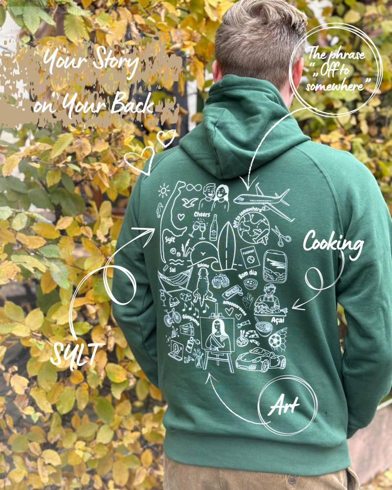 This Is Me Hoodie | Personalisierter Unisex Mit 10-15 Symbolen & Sprüchen Individuelles Geschenk Handmade Design Storytelling von PencilPoetryArts