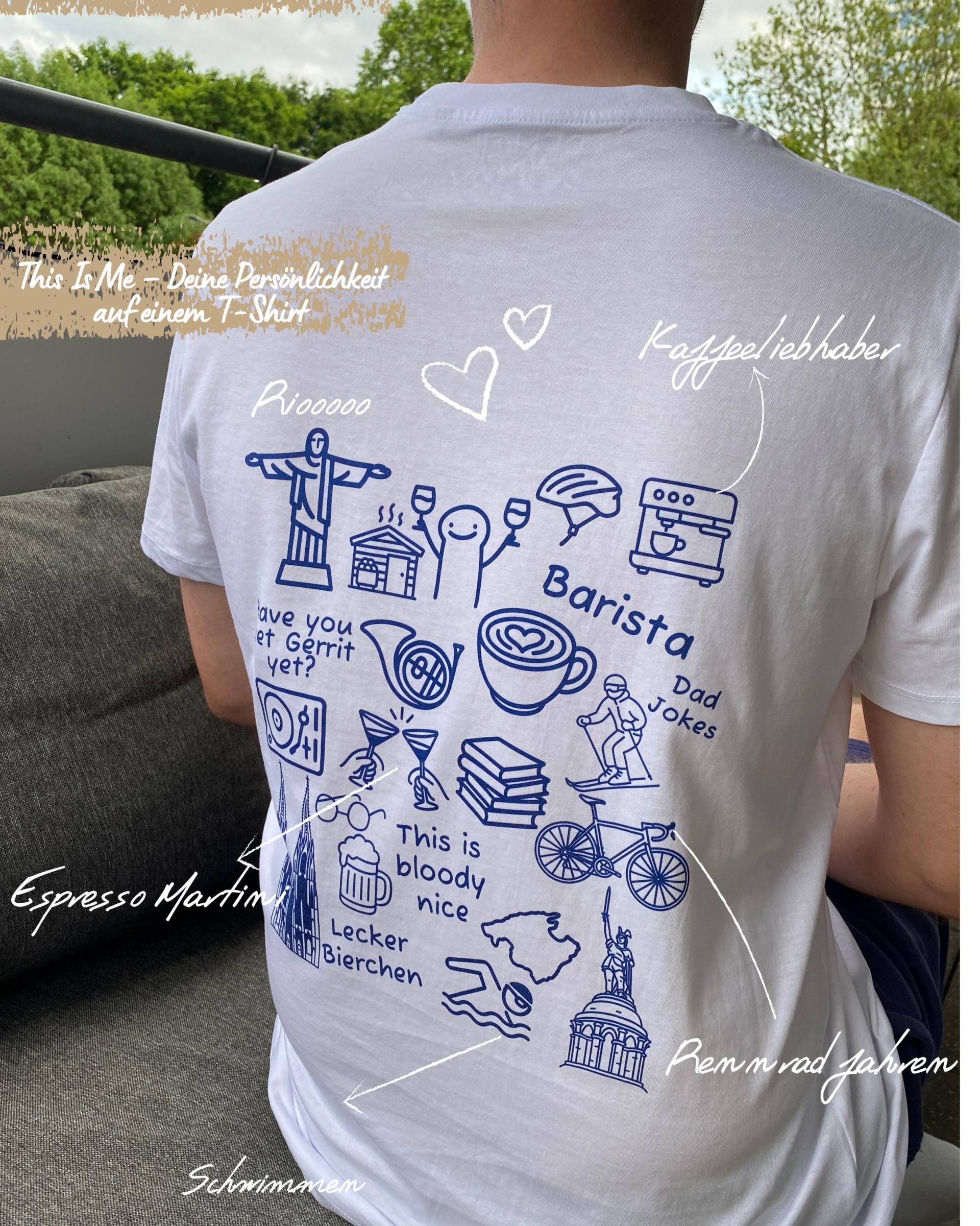 This Is Me T-Shirt | Personalisiertes Bio-Shirt Mit 10-15 Symbolen & Sprüchen Individuelles Geschenk Handmade Design Storytelling This Is Me T-Shirt | Personalisiertes Bio-Shirt Mit 10-15 Symbolen & Sprüchen Individuelles Geschenk Handmade Design Storytelling von PencilPoetryArts