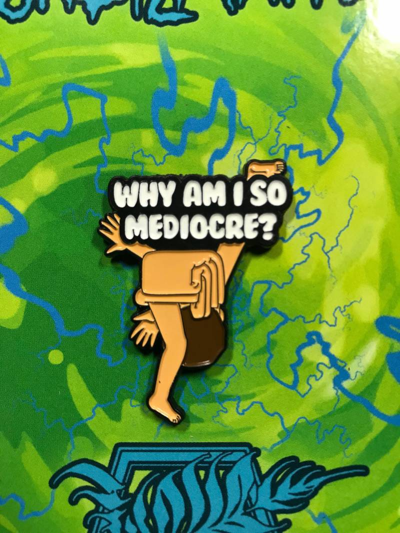 Mittelmäßig Gefaltete Jerry-Emaille-Pin von PencilmancerArt