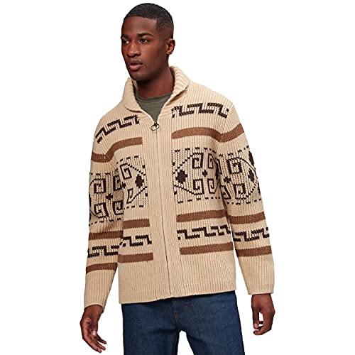 Pendleton Herren The Original Westerley Zip Up Cardigan Sweater Strickjacke, tan/braun, L von Pendleton