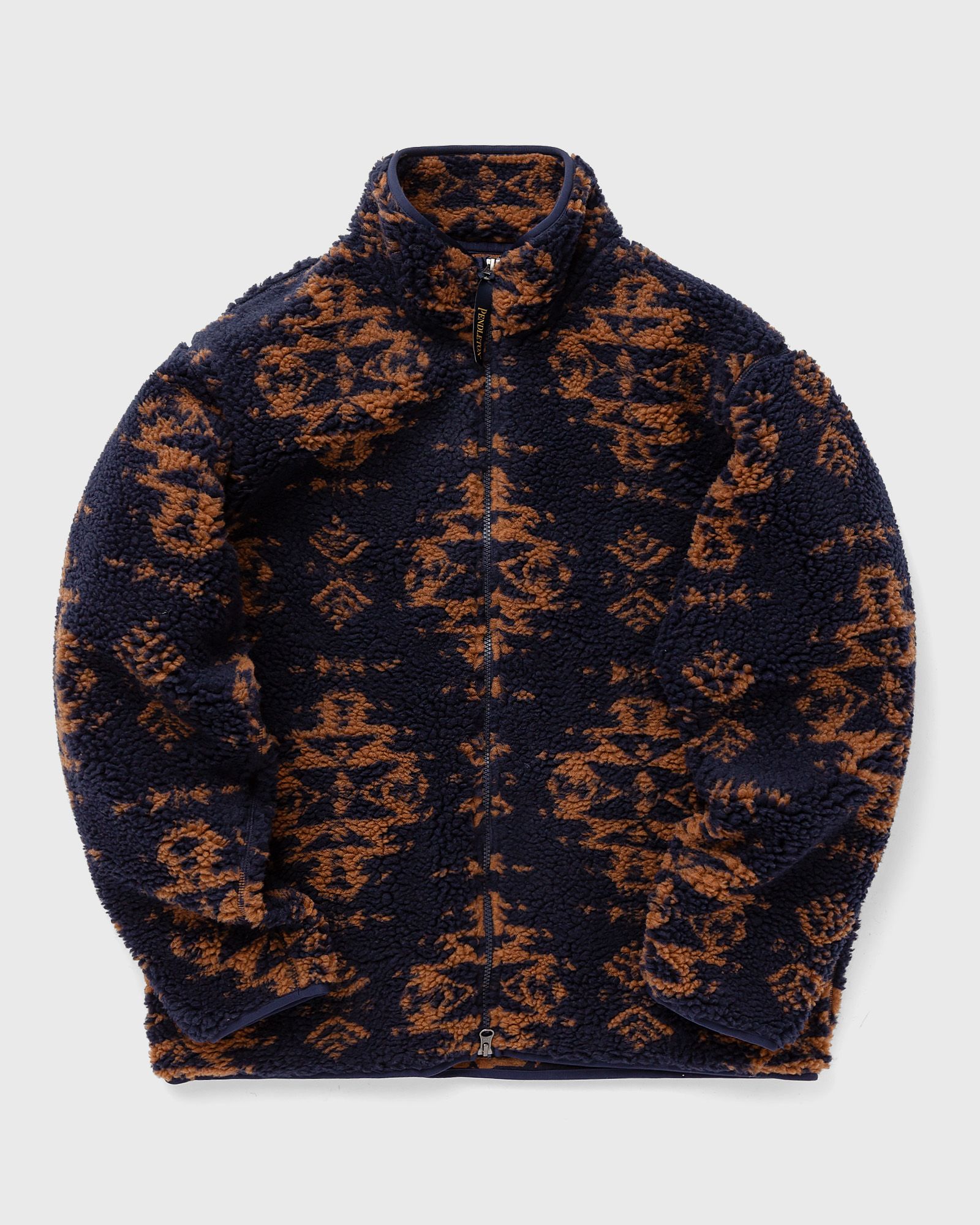 Pendleton BOA STAND BLOUSON NAVY CHAMOIS men Fleece Jackets blue|brown in Größe:S von Pendleton